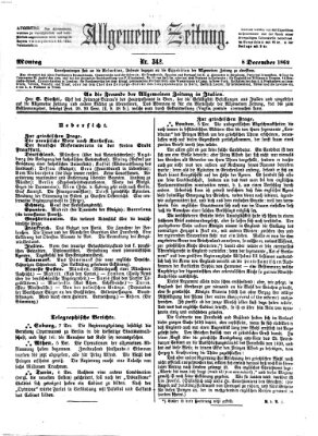 Allgemeine Zeitung Montag 8. Dezember 1862