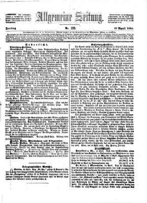 Allgemeine Zeitung Freitag 29. April 1864