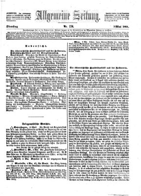 Allgemeine Zeitung Dienstag 3. Mai 1864