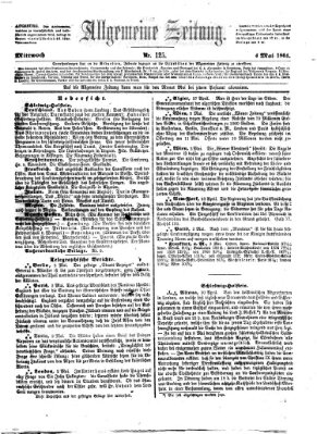 Allgemeine Zeitung Mittwoch 4. Mai 1864