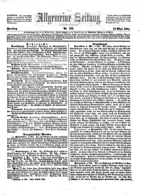 Allgemeine Zeitung Freitag 13. Mai 1864