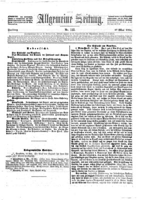 Allgemeine Zeitung Freitag 27. Mai 1864