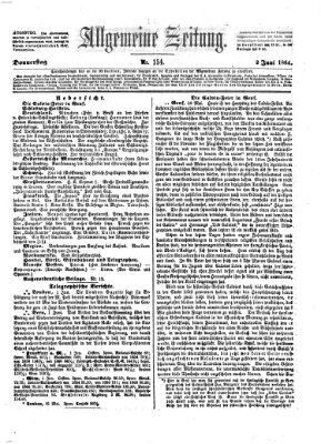 Allgemeine Zeitung Donnerstag 2. Juni 1864