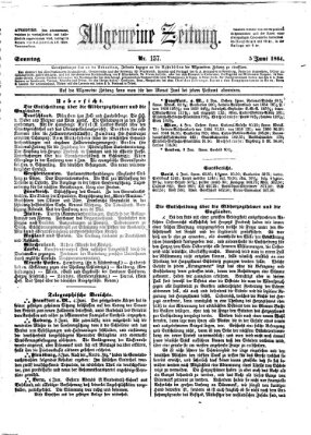 Allgemeine Zeitung Sonntag 5. Juni 1864