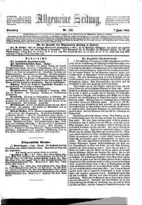 Allgemeine Zeitung Dienstag 7. Juni 1864