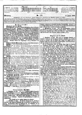 Allgemeine Zeitung Montag 27. Juni 1864