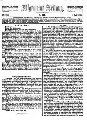 Allgemeine Zeitung Freitag 8. Juli 1864