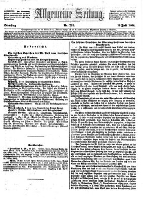 Allgemeine Zeitung Dienstag 19. Juli 1864