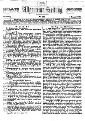 Allgemeine Zeitung Montag 1. August 1864