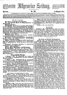 Allgemeine Zeitung Freitag 12. August 1864