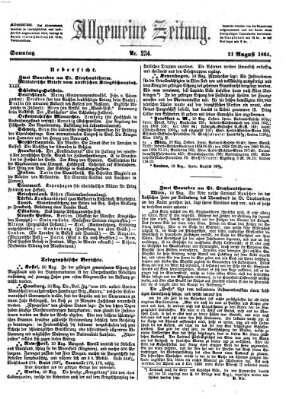 Allgemeine Zeitung Sonntag 21. August 1864