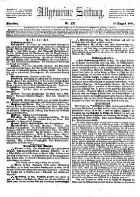 Allgemeine Zeitung Dienstag 23. August 1864