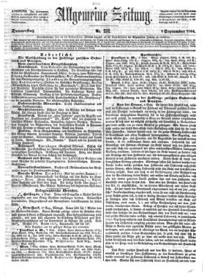 Allgemeine Zeitung Donnerstag 8. September 1864