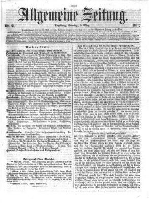 Allgemeine Zeitung Sonntag 5. März 1865