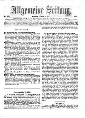 Allgemeine Zeitung Dienstag 2. Mai 1865