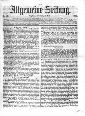 Allgemeine Zeitung Donnerstag 11. Mai 1865