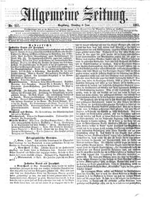 Allgemeine Zeitung Dienstag 6. Juni 1865