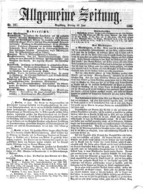 Allgemeine Zeitung Freitag 16. Juni 1865