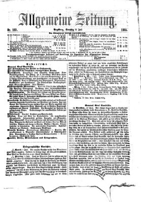 Allgemeine Zeitung Sonntag 2. Juli 1865