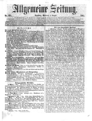 Allgemeine Zeitung Mittwoch 9. August 1865