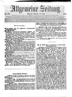 Allgemeine Zeitung Mittwoch 23. August 1865