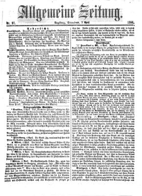 Allgemeine Zeitung Samstag 7. April 1866