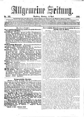 Allgemeine Zeitung Sonntag 15. April 1866