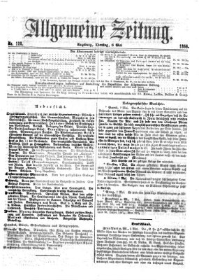 Allgemeine Zeitung Dienstag 8. Mai 1866