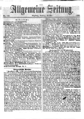 Allgemeine Zeitung Sonntag 20. Mai 1866