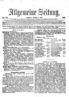 Allgemeine Zeitung Dienstag 5. Juni 1866