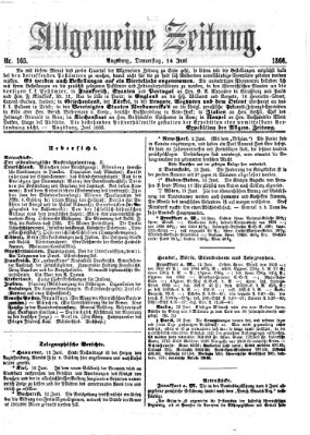 Allgemeine Zeitung Donnerstag 14. Juni 1866