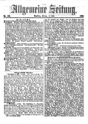 Allgemeine Zeitung Freitag 15. Juni 1866