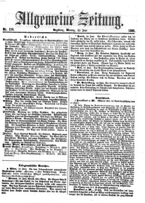 Allgemeine Zeitung Montag 25. Juni 1866