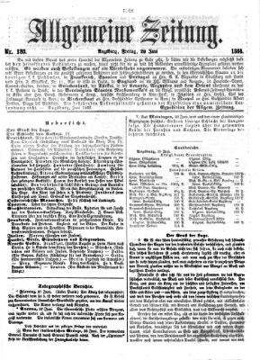 Allgemeine Zeitung Freitag 29. Juni 1866