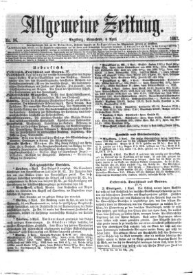 Allgemeine Zeitung Samstag 6. April 1867