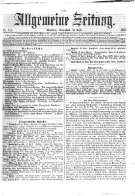 Allgemeine Zeitung Samstag 27. April 1867