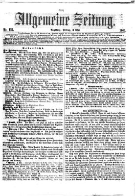 Allgemeine Zeitung Freitag 3. Mai 1867