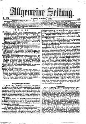 Allgemeine Zeitung Samstag 4. Mai 1867