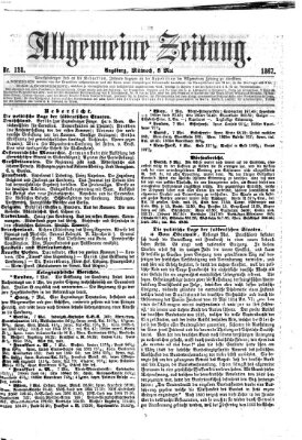 Allgemeine Zeitung Mittwoch 8. Mai 1867