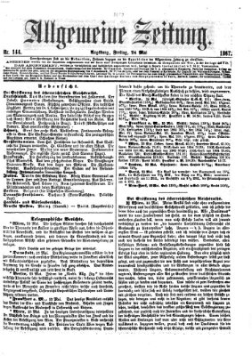 Allgemeine Zeitung Freitag 24. Mai 1867