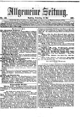 Allgemeine Zeitung Donnerstag 30. Mai 1867