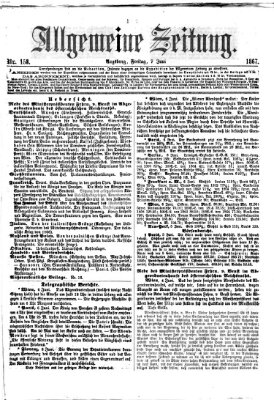 Allgemeine Zeitung Freitag 7. Juni 1867