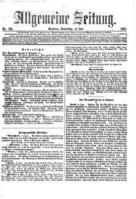 Allgemeine Zeitung Donnerstag 13. Juni 1867