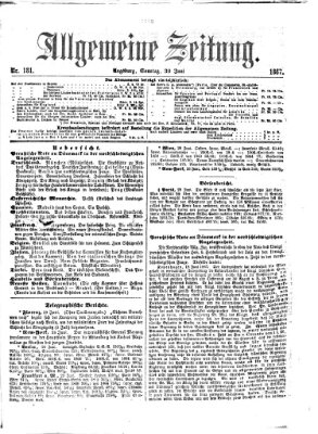 Allgemeine Zeitung Sonntag 30. Juni 1867