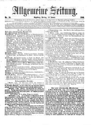 Allgemeine Zeitung Freitag 10. Januar 1868