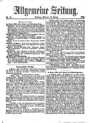 Allgemeine Zeitung Mittwoch 26. Februar 1868