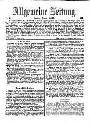 Allgemeine Zeitung Sonntag 22. März 1868