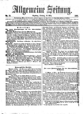 Allgemeine Zeitung Dienstag 24. März 1868