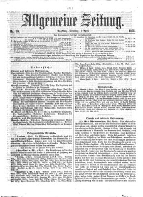 Allgemeine Zeitung Sonntag 5. April 1868