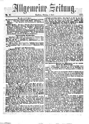 Allgemeine Zeitung Montag 6. April 1868